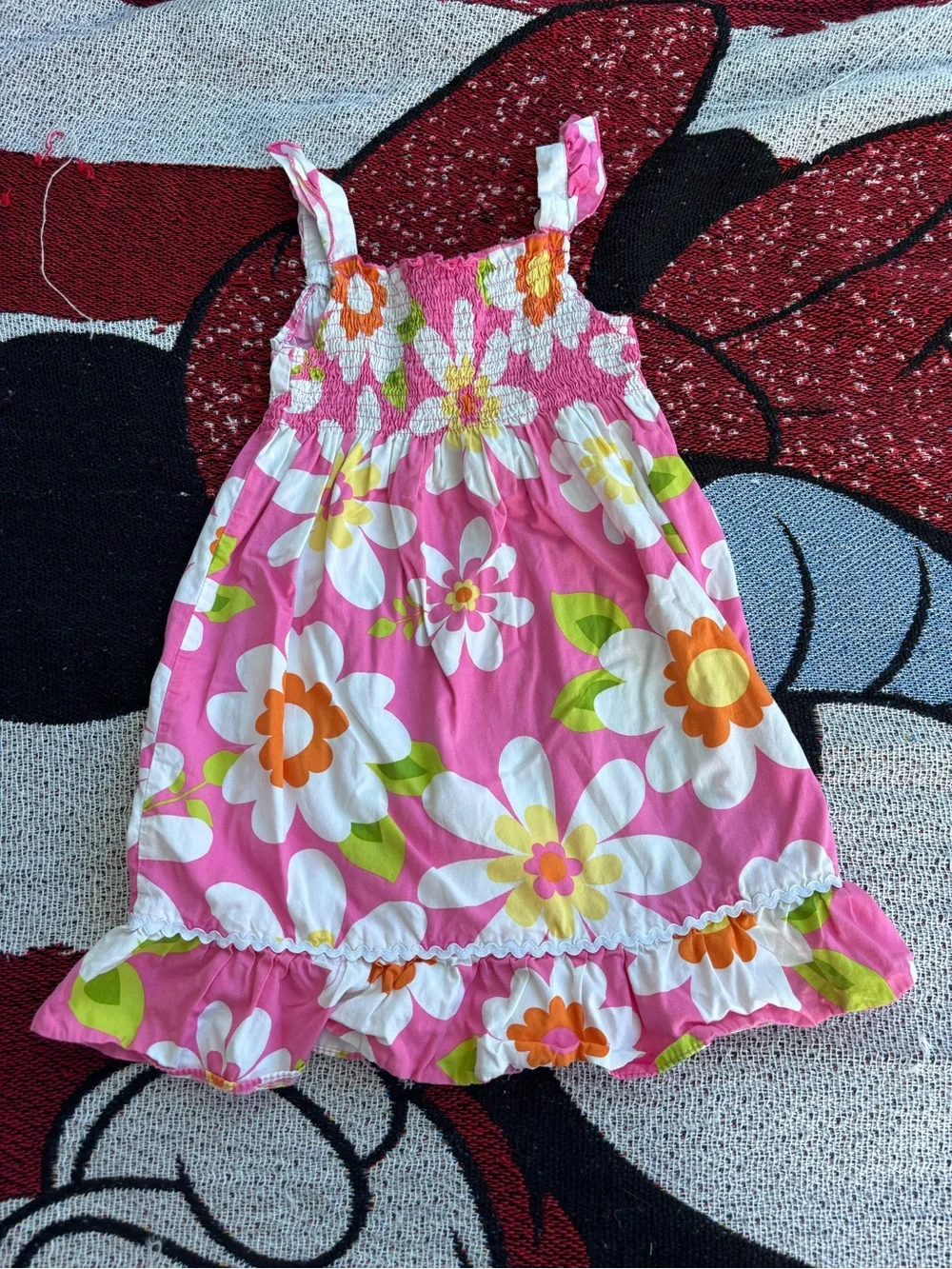 VINTAGE Y2K FADED GLORY FLORAL GRAPHIC PRINT DRESS SIZE 5T
